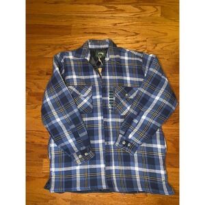 Stillwater Supply Co. Blue Flannel‎ Coat Size Large
